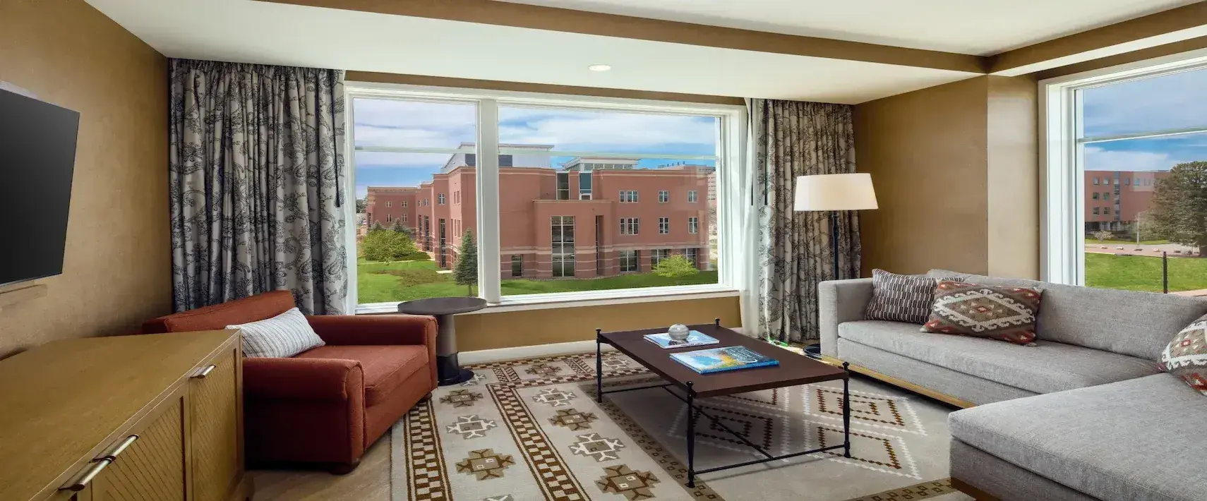 Top floor Mountain Suite at The Benson Hotel with mountain views and spacious layout